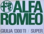 Preview: Alfa Romeo Giulia 1300 TI Super Modelprogram 1969 Carbrochure (6859)